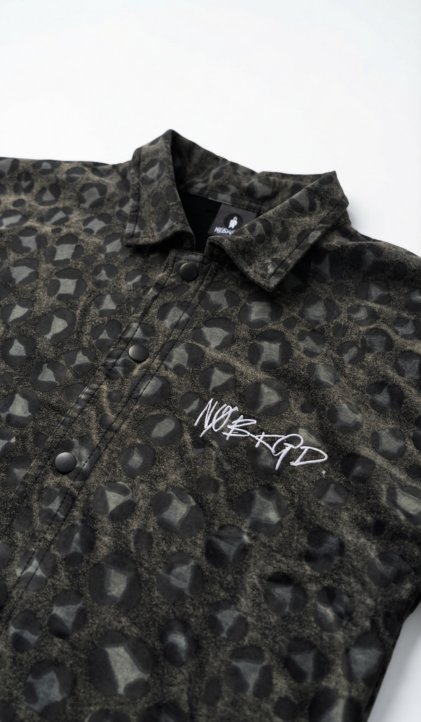 Faded Leopard Print Overshirt